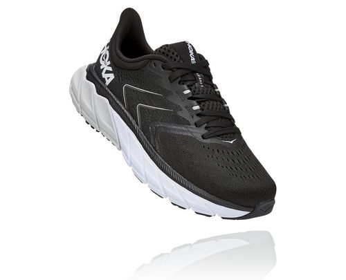 Hoka One One Arahi 5 Cestne Bezecke Topanky Panske Čierne / Biele | IA5104268