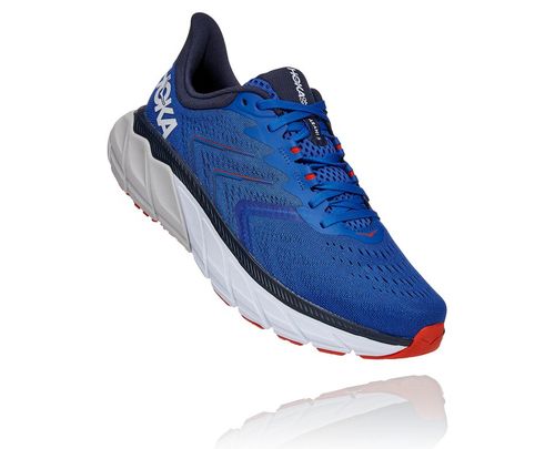 Hoka One One Arahi 5 Cestne Bezecke Topanky Panske / Biele | QN4129563