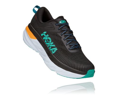 Hoka One One Bondi 7 Cestne Bezecke Topanky Panske Čierne / | FE0571346