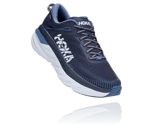Hoka One One Bondi 7 Cestne Bezecke Topanky Panske Modre / Modre | GU8926037