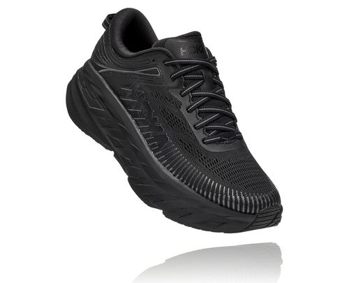 Hoka One One Bondi 7 Cestne Bezecke Topanky Damske Čierne / Čierne | HX3217856