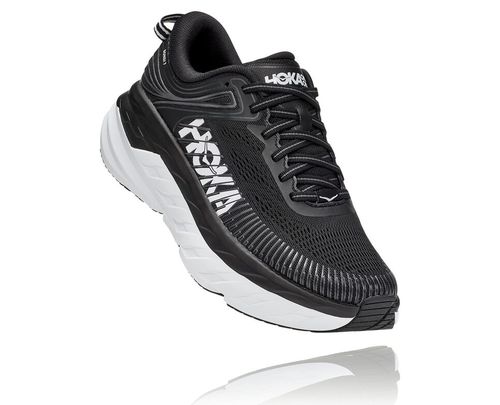 Hoka One One Bondi 7 Cestne Bezecke Topanky Panske Čierne / Biele | NC7296485