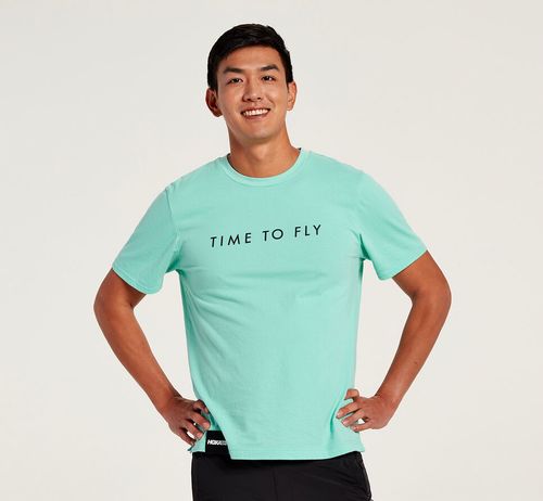 Hoka One One Brand Tee Bezecke Tricko Panske Cascade | WI5840923