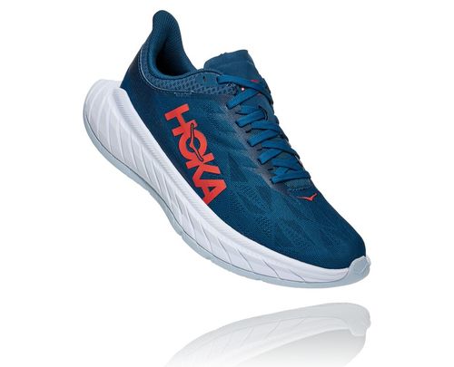 Hoka One One Carbon X 2 Cestne Bezecke Topanky Damske Modre / Koralove | UN3109284