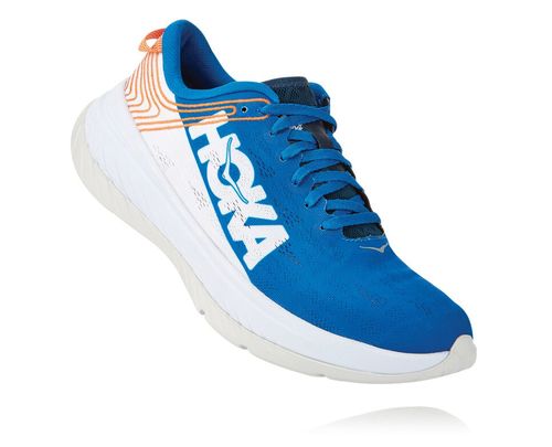 Hoka One One Carbon X Cestne Bezecke Topanky Panske Modre / Biele | ZF0485316