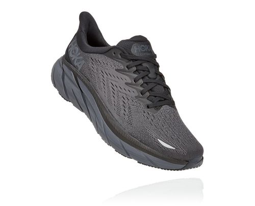 Hoka One One Clifton 8 Cestne Bezecke Topanky Panske Čierne / Čierne | BS8495601