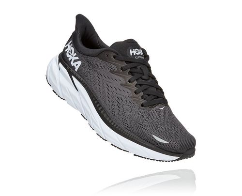 Hoka One One Clifton 8 Cestne Bezecke Topanky Damske Čierne / Biele | MR9351746