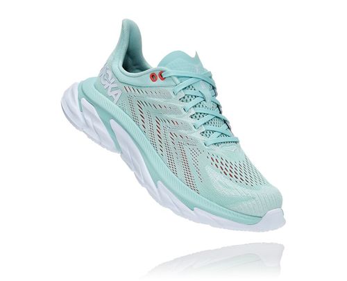 Hoka One One Clifton Edge Cestne Bezecke Topanky Damske Modre / Biele | PM7645910