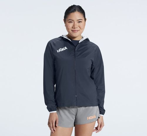 Hoka One One Full-Zip Wind Bundy Damske Outerspace | PM6984352