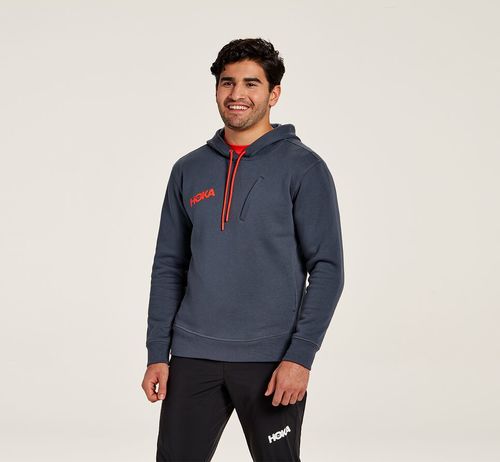 Hoka One One Hoodie Mikiny S Kapucňou Panske Modre | AI1635042