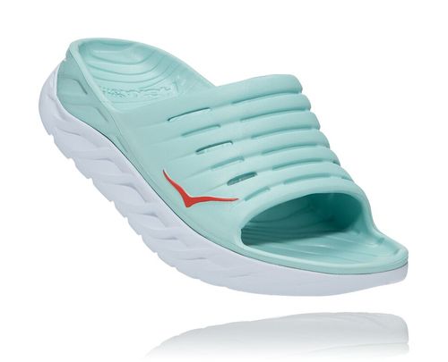 Hoka One One ORA Recovery Slapky Damske Modre / Biele | RK9507324
