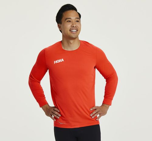 Hoka One One Performance 3/4 Sleeve Tricko Panske Fiesta | NQ0148752
