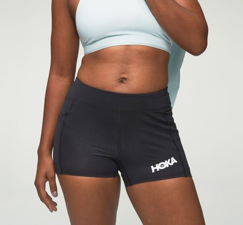 Hoka One One Performance Knit 3" Kratke Sortky Damske Čierne | OC7638952