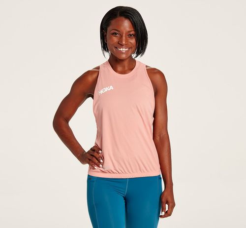 Hoka One One Performance Utility Tank Bezecke Tielko Damske Rosette | XP9218754