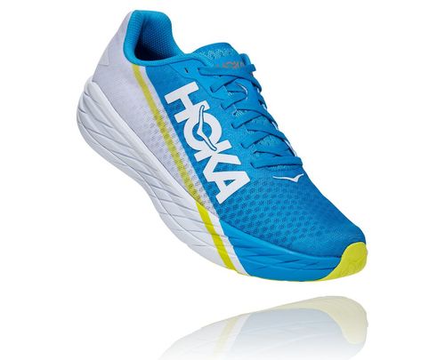 Hoka One One Rocket X Cestne Bezecke Topanky All Gender Biele / Modre | BO8214079