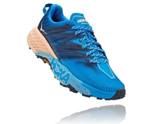 Hoka One One Speedgoat 4 Trailove Bezecke Tenisky Damske Indigo / Marhule | UJ8359260